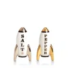 Jonathan Adler Rocket Salt And Pepper Shakers In White