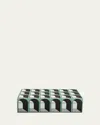 Jonathan Adler Large Lacquer Box In Green