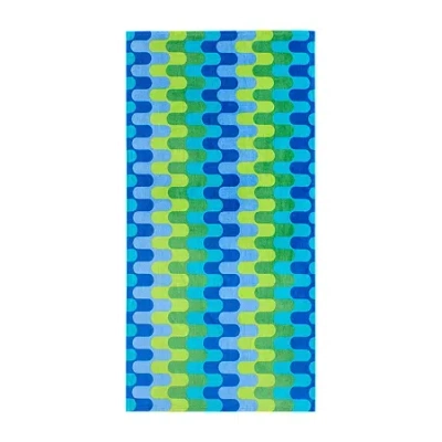 Jonathan Adler Bargello Puzzle Beach Towel In Multi