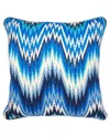 Jonathan Adler Bargello Worth Ave Pillow - Camel/turq/teal-20 X In Blue