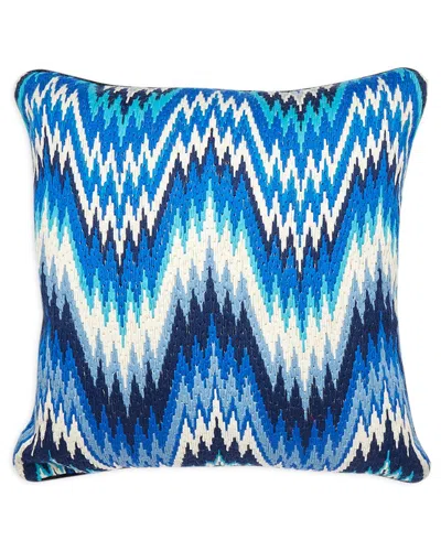 Jonathan Adler Bargello Worth Ave Pillow - Camel/turq/teal-20 X