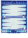 Jonathan Adler Basketweave Backgammon Set In Blue