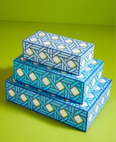 Jonathan Adler Basketweave Collection In Blue