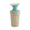 Jonathan Adler Basketweave Cuff Vase In Blue