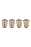 Jonathan Adler Basketweave Glassware Set
