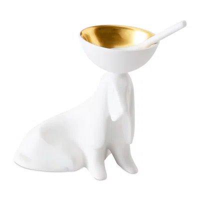 Jonathan Adler Basset Hound Salt Or Pepper Cellar In Multi