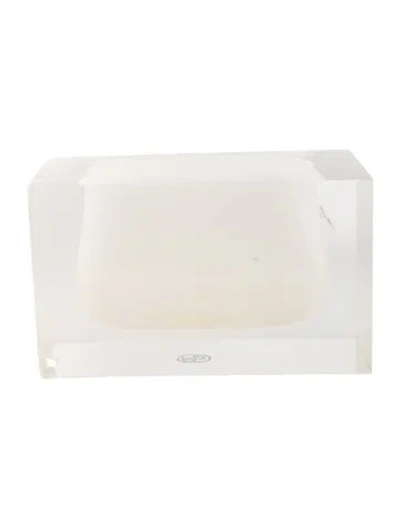 Pre-owned Jonathan Adler Bel Air Gorge Vase In Transparent