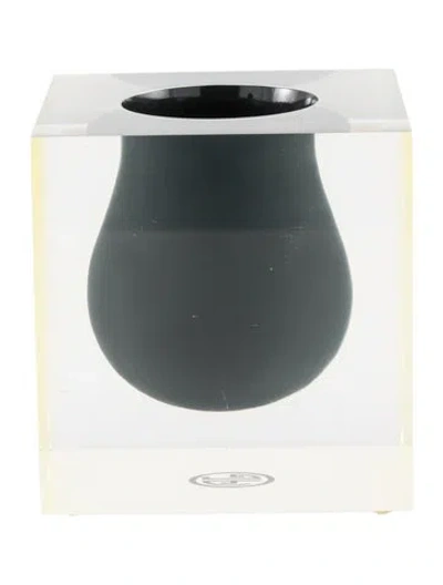 Pre-owned Jonathan Adler Bel Air Mini Scoop Vase In Black