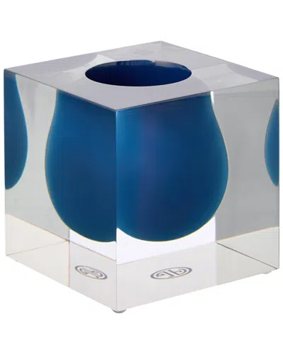Jonathan Adler Bel Air Mini Scoop Vase In Blue