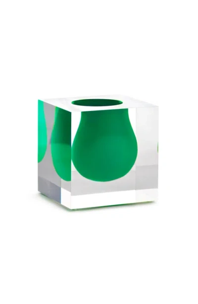 Jonathan Adler Bel Air Mini Scoop Vase In Emerald