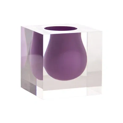 Jonathan Adler Bel Air Mini Scoop Vase In Lilac