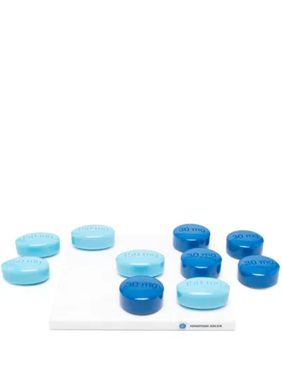 Jonathan Adler Full Dose Tic-tac-toe Set In Blue