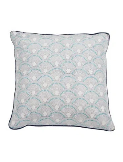 Pre-owned Jonathan Adler Bobo Scales Pillow In Neutral