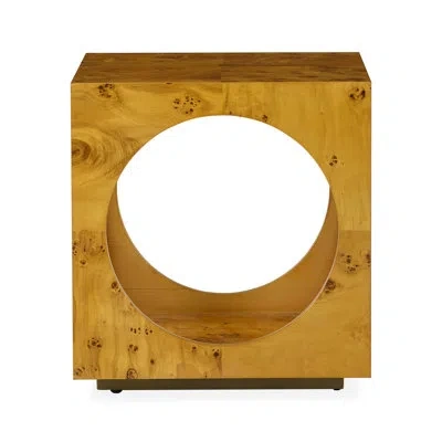 Jonathan Adler Bond Abtract End Table In Orange,brown