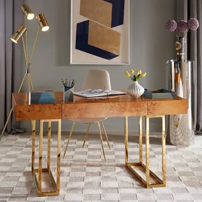 Jonathan Adler Bond Executive Desk In Brown
