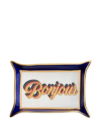 Jonathan Adler Bonjour Decorative Tray In Multi