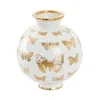 Jonathan Adler Botanist Butterfly Round Vase In White