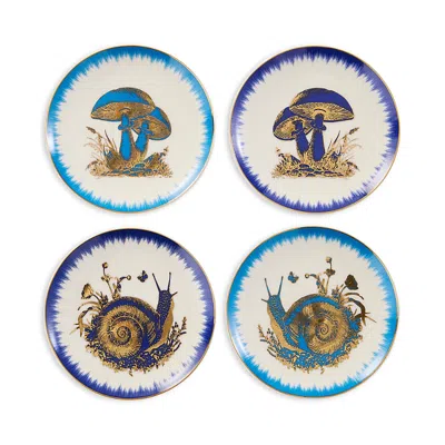 Jonathan Adler Botanist Coasters, Set Of Four In Multi