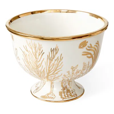JONATHAN ADLER BOTANIST CORAL CENTERPIECE BOWL