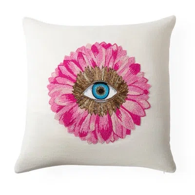 Jonathan Adler Botanist Lobster Pillow In Pink,ivory,brown,blue