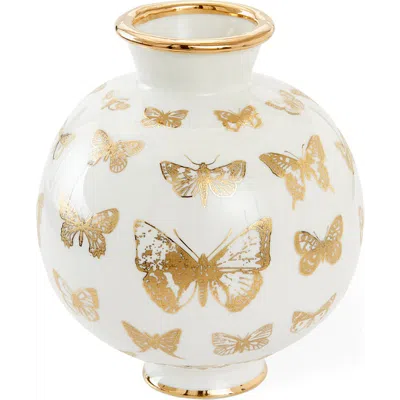 JONATHAN ADLER JONATHAN ADLER BOTANIST ROUND BUTTERFLY VASE