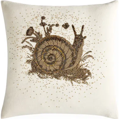 Jonathan Adler Botanist Snail Beaded Pillow In Multi