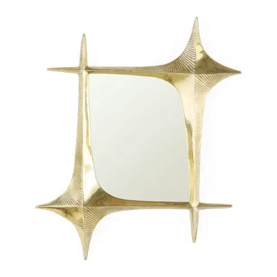 Jonathan Adler Brasilia Accent Mirror In Gold