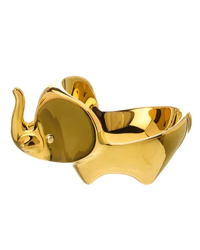 Jonathan Adler Brass Elephant Ring Bowl