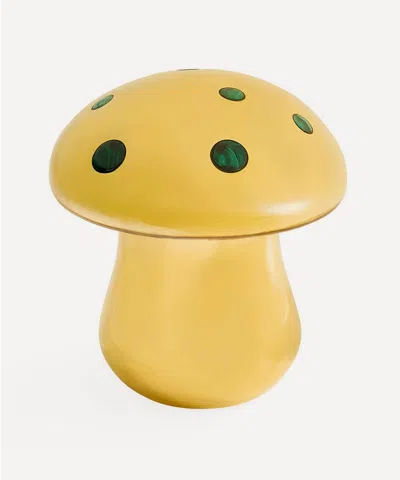 Jonathan Adler Brass Mushroom Box In Gold