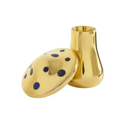 Jonathan Adler Brass Mushroom Large Box In Gold
