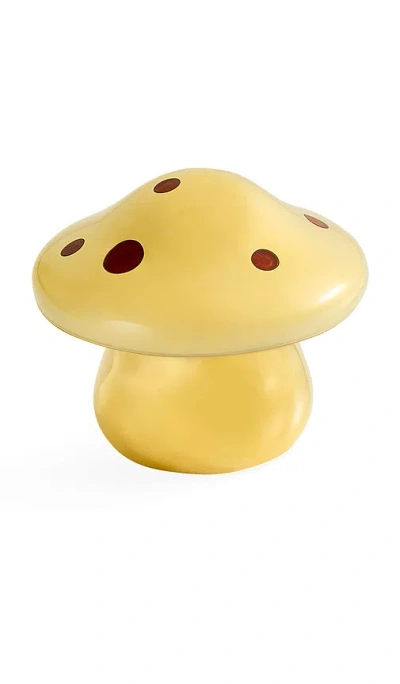 Jonathan Adler Brass Mushroom Small Box In Yellow