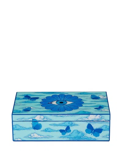 Jonathan Adler Butterfly-motif Decorative Box In Blue