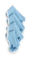 Jonathan Adler Butterfly Napkin Set Blue/white In Multi