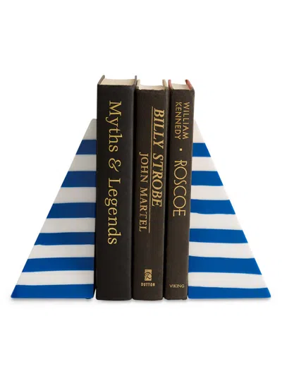 Jonathan Adler Cabana 2-piece Bookend Set In Blue