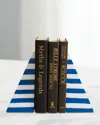 Jonathan Adler Cabana Bookends, Set Of 2 In Blue