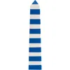 Jonathan Adler Cabana Obelisk Acrylic Sculpture In Blue