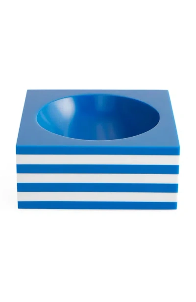 Jonathan Adler Cabana Scoop Decorative Bowl In Blue