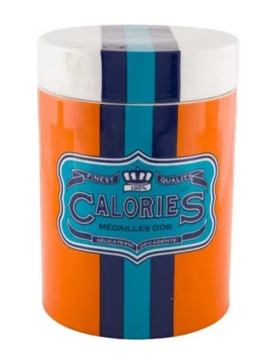 Pre-owned Jonathan Adler Calories Carnaby Canister In Multi