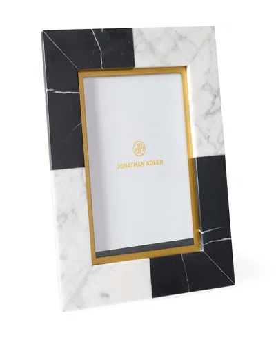 Jonathan Adler Canaan 5" X 7" Marble Frame In Multi
