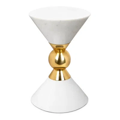 Jonathan Adler Canaan Accent Table In White