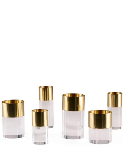 JONATHAN ADLER CANDLE HOLDERS (SET OF SIX)