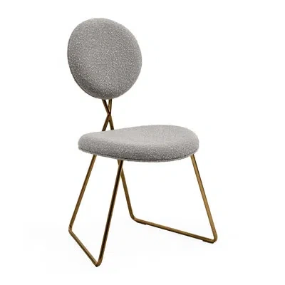 Jonathan Adler Caprice Dining Chair In Polished Brass