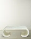 Jonathan Adler Casablanca Bone Scroll Cocktail Table