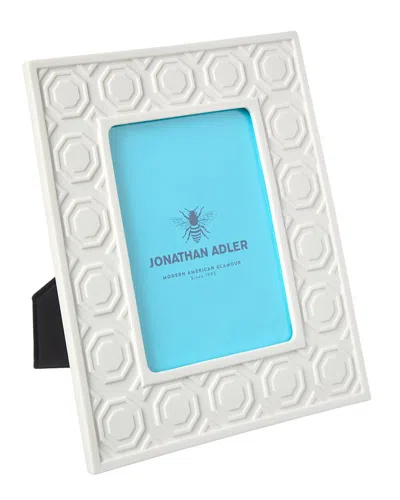Jonathan Adler Charade Frame - Moulding - White - 5 X 7 Resourc In Blue