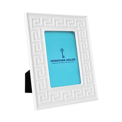 Jonathan Adler Charade Greek Key Frame In White