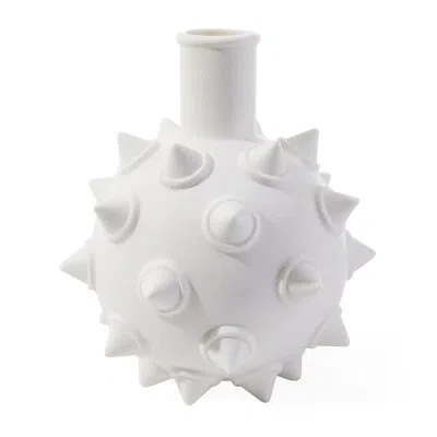 Jonathan Adler Charade Porcelain Table Vase In White