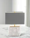 Jonathan Adler Charade Studded 2-light Table Lamp, 21" In White