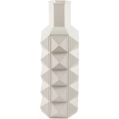 Jonathan Adler Charade Studded Vase In White