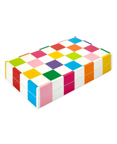 Jonathan Adler Checkerboard Backgammon Set In Multi