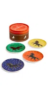 Jonathan Adler Cheval Coaster Set Multi In Multi
